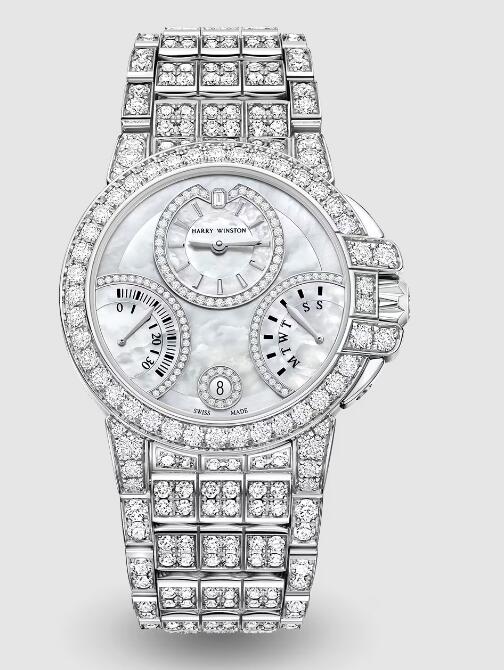 Review Harry Winston Ocean Biretrograde Automatic 36mm OCEABI36WW062 watch Replica - Click Image to Close